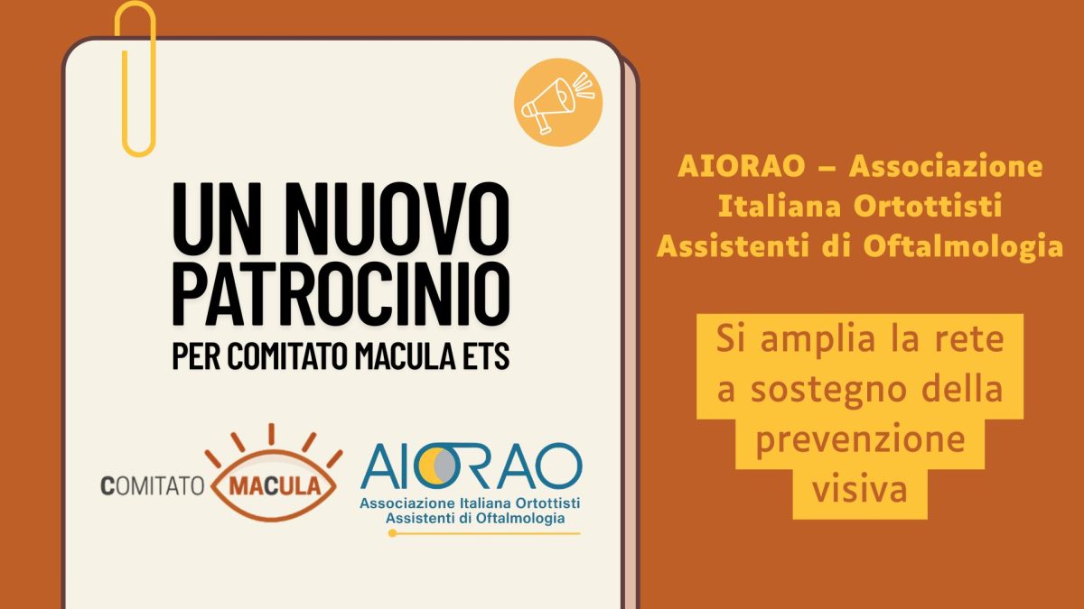 Si amplia la rete di patrocini a sostegno delle iniziative di prevenzione e informazione sulla salute visiva promosse da Comitato Macula ETS.
